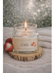 Bougie artisanale au litchi