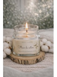 Bougie artisanale à la fleur de coton