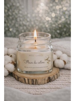 Bougie artisanale à la fleur de coton