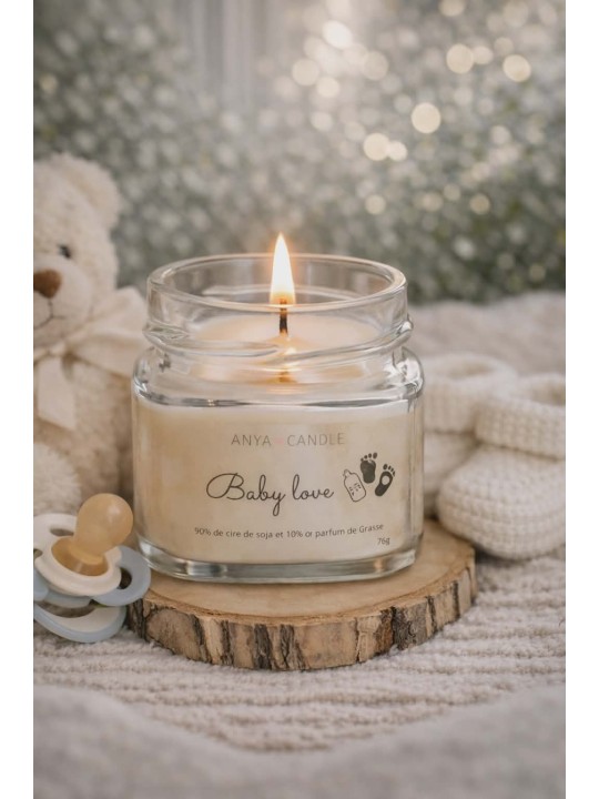 Bougie artisanale baby love