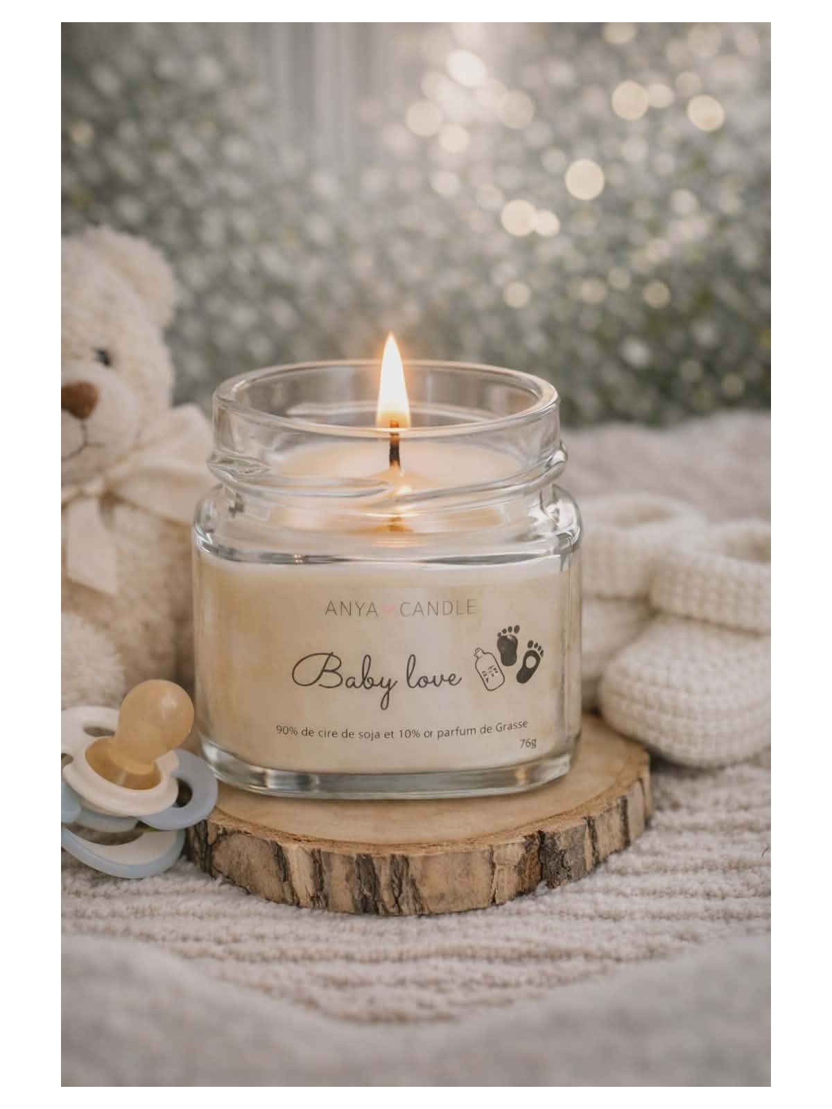 Bougie artisanale baby love