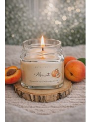 Bougie artisanale à l'abricot