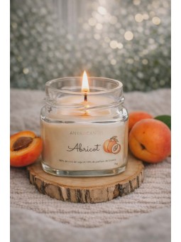 Bougie artisanale à l'abricot