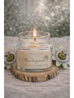 Bougie artisanale à la fleur de passion