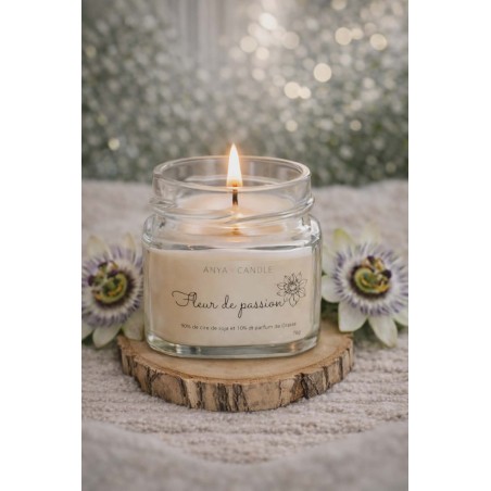 Bougie artisanale à la fleur de passion