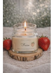 Bougie artisanale à la fraise
