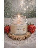 Bougie artisanale à la fraise