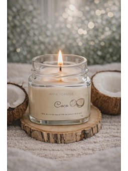 Bougie artisanale à la noix de coco