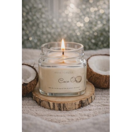 Bougie artisanale à la noix de coco