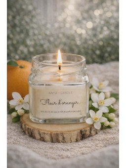 Bougie artisanale à la fleur d'oranger