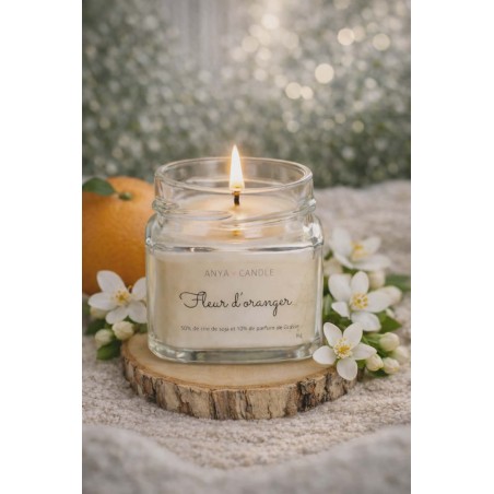 Bougie artisanale à la fleur d'oranger