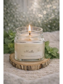 Bougie artisanale à la menthe