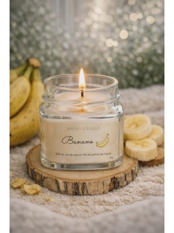 Bougie artisanal à la banane