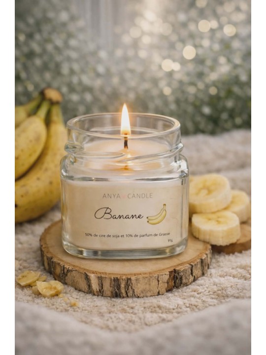 Bougie artisanal à la banane