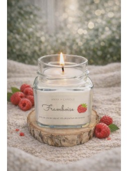 Bougie artisanale à la framboise