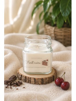 Bougie artisanale gâteau foret noire