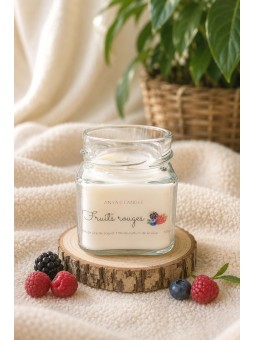 Bougie artisanale aux fruits rouges